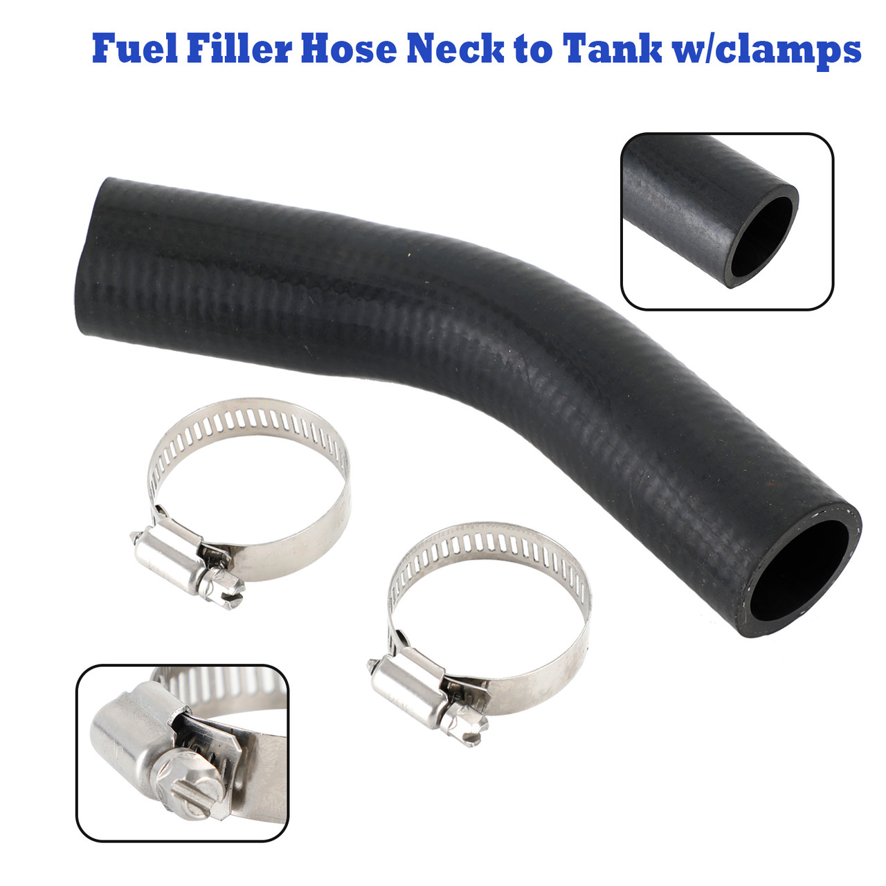 Fuel Filler Hose Neck to Tank W/Clamps For Jeep TJ Wrangler 2003 2004-2006