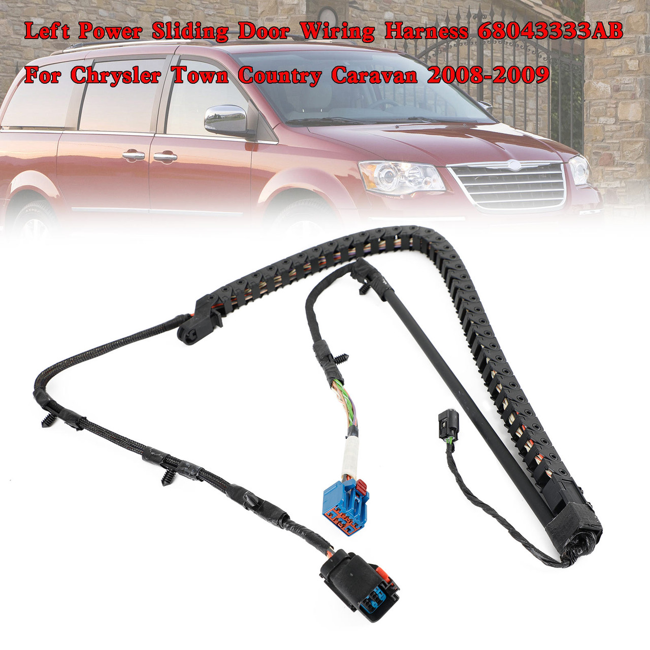 Left Power Sliding Door Wiring Harness 68043333AB For Chrysler