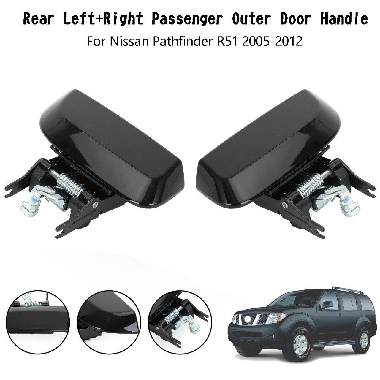 Rear Left Right Passenger Outer Door Handle For Nissan Pathfinder