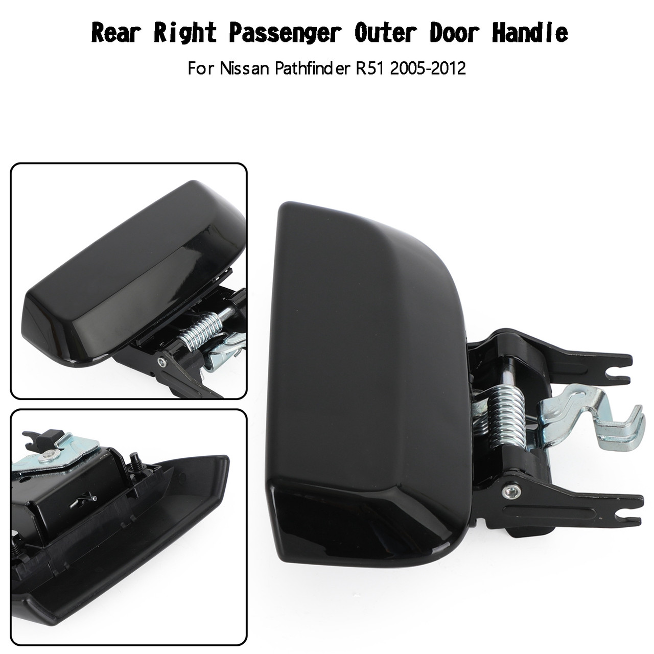 Rear Right Passenger Outer Door Handle For Nissan Pathfinder R51 2005-2012
