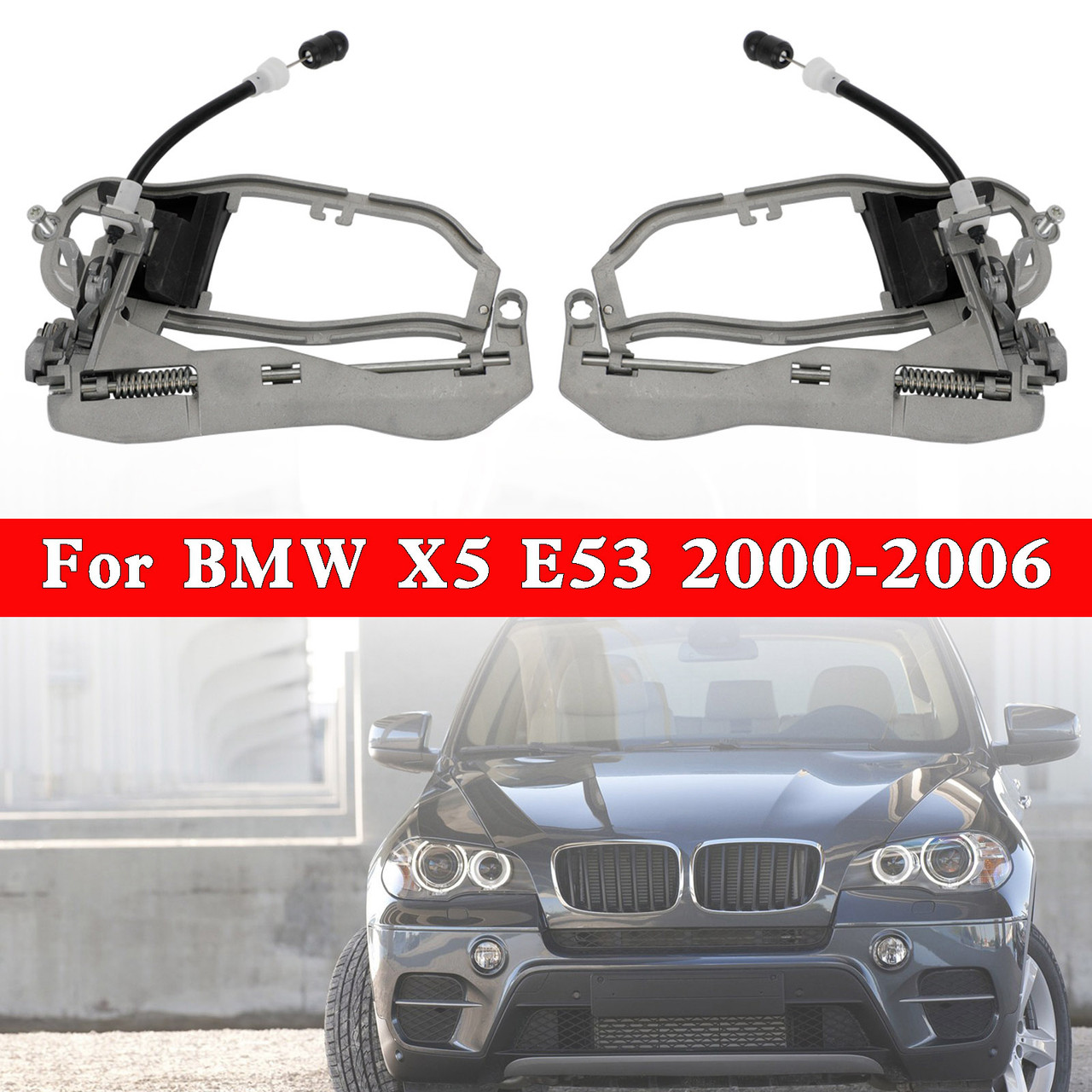 Front Left Right Door Handle Carrier 51218243615/16 For BMW X5 E53