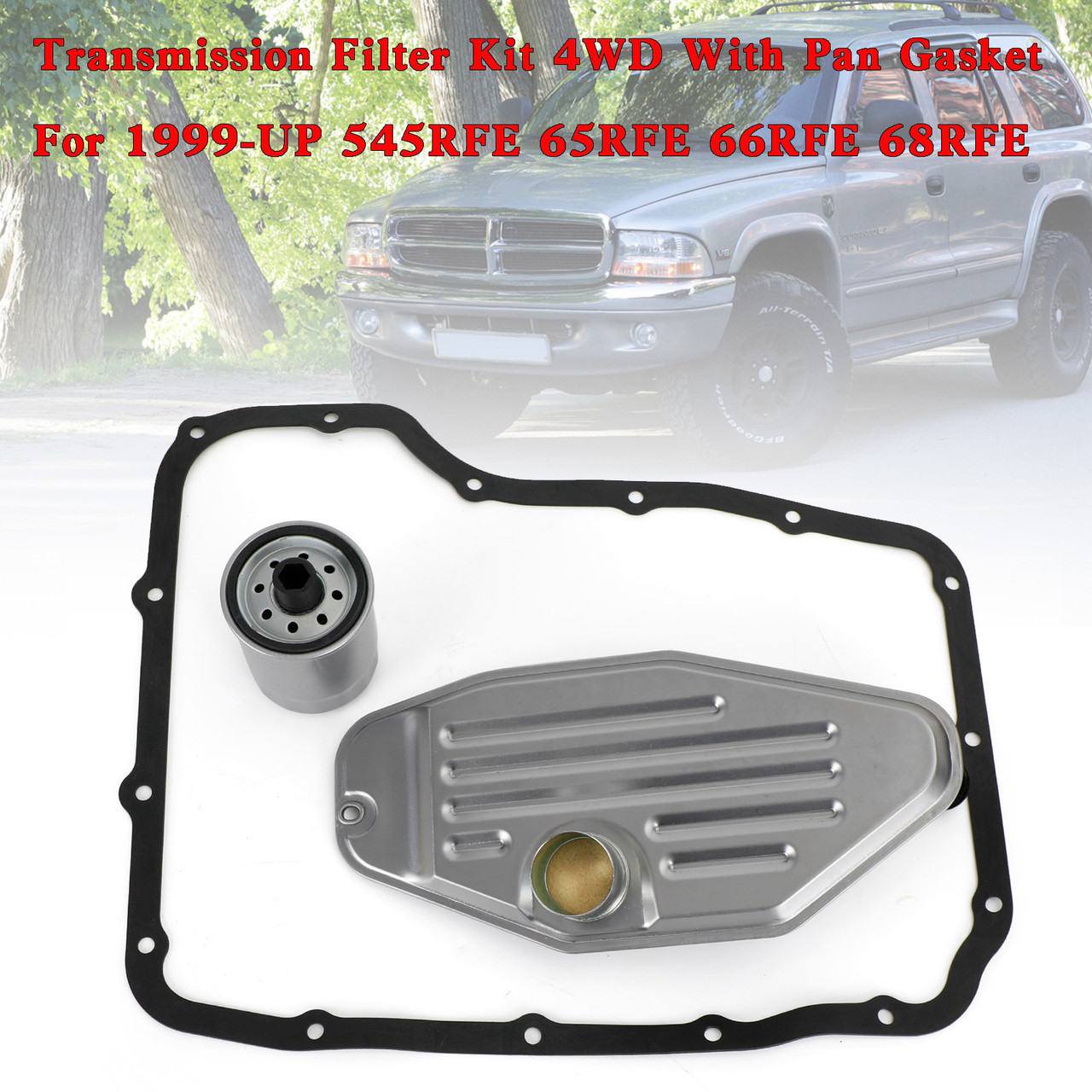 Transmission Filter Kit 4WD With Pan Gasket For 1999-UP 545RFE