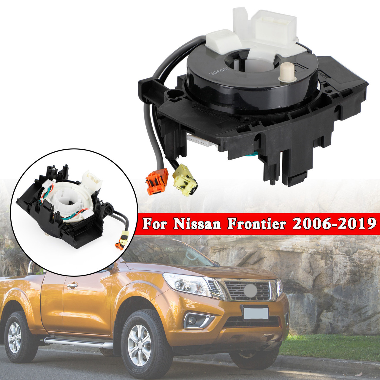 Clock Spring+2 Wires Small Open Center 25560-9BH3A For Nissan Frontier 2006-2019