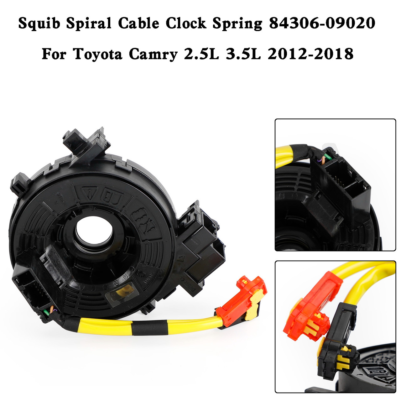 Squib Spiral Cable Clock Spring 84306-09020 For Toyota Camry 2.5L 3.5L 2012-2018