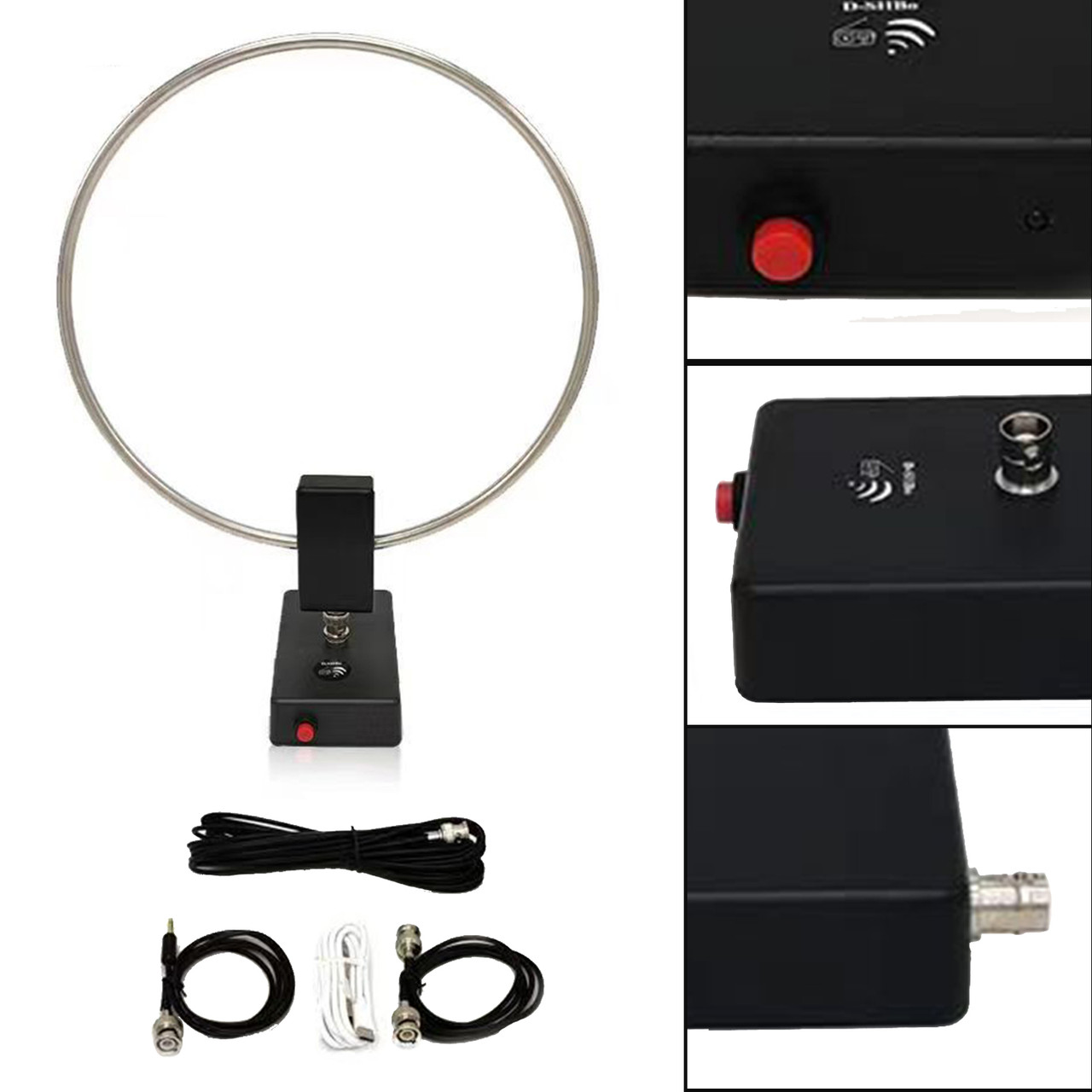 GA-800 Active Loop Antenna Shortwave Antenna 10KHz-159MHz HF Portable for Radios