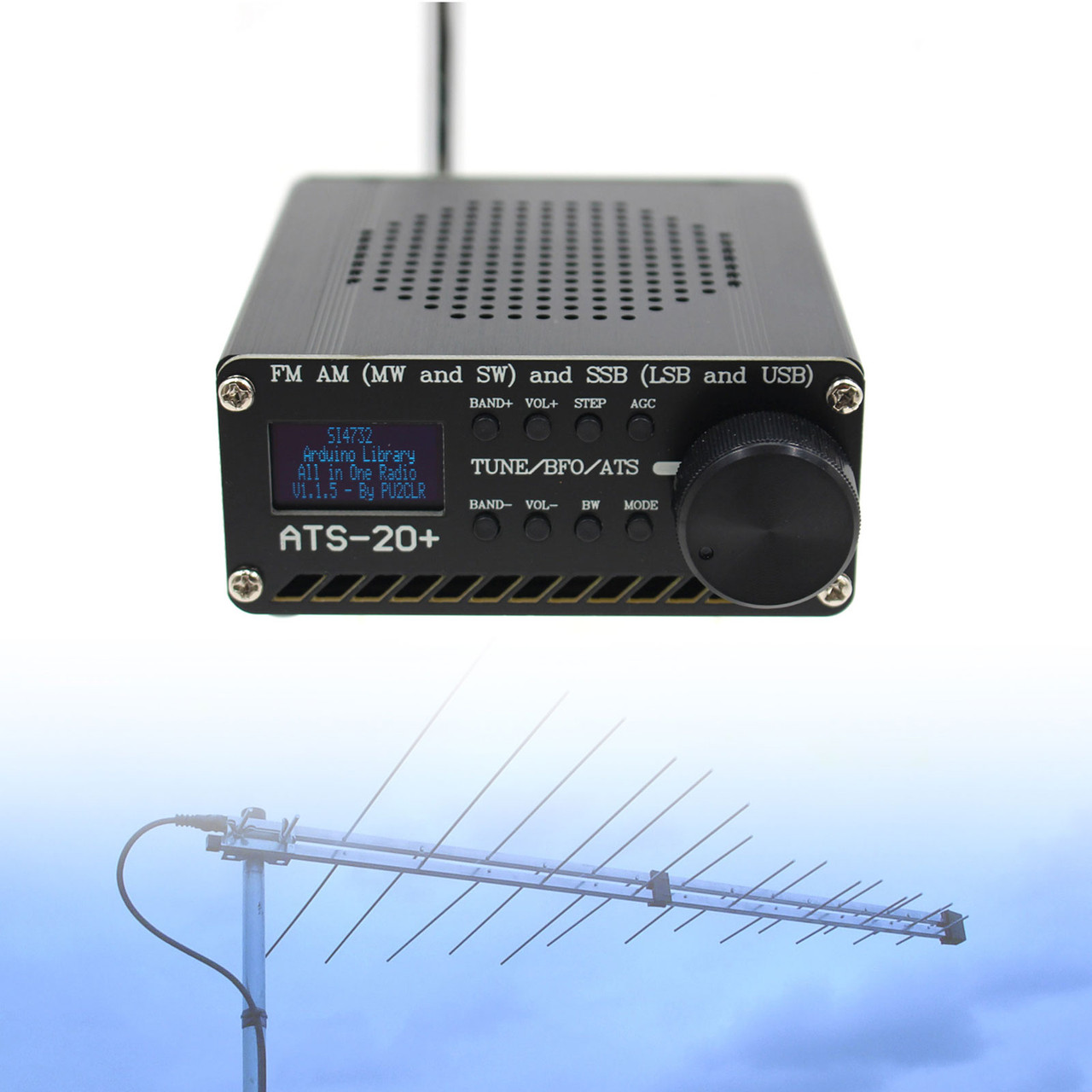 【LL】 New ATS-20+ Plus ATS20 V2 SI4732 Radio Receiver FM AM (MW
