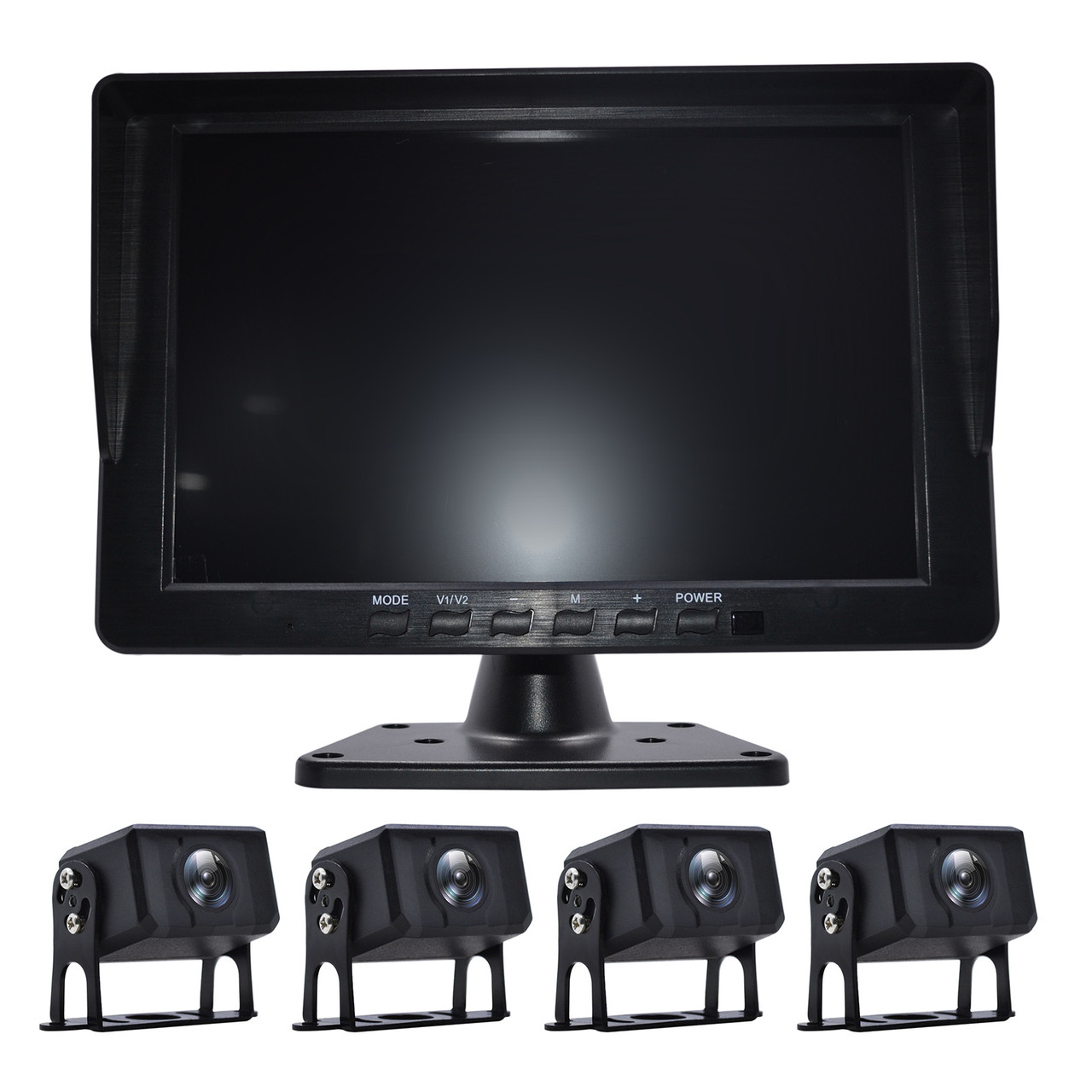 10.1" Monitor DVR Driving Video Recorder for RV Truck Bus + 4 Backup Camera