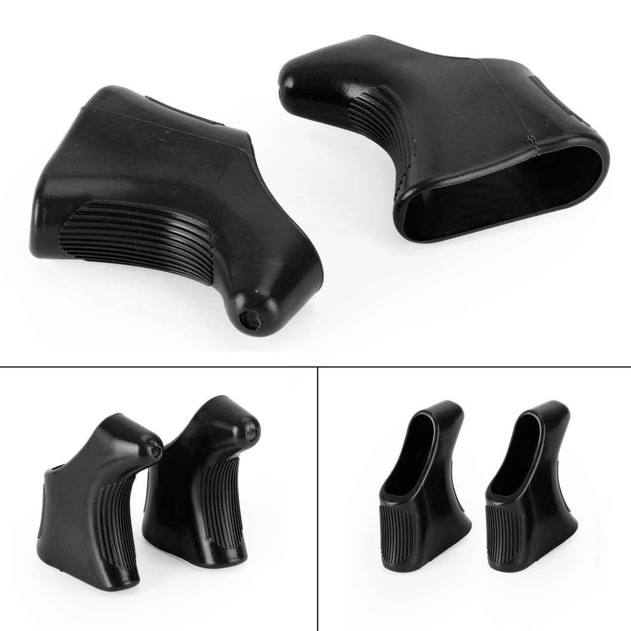 One Pair of Shield Brake Lever Hoods For Super record Black