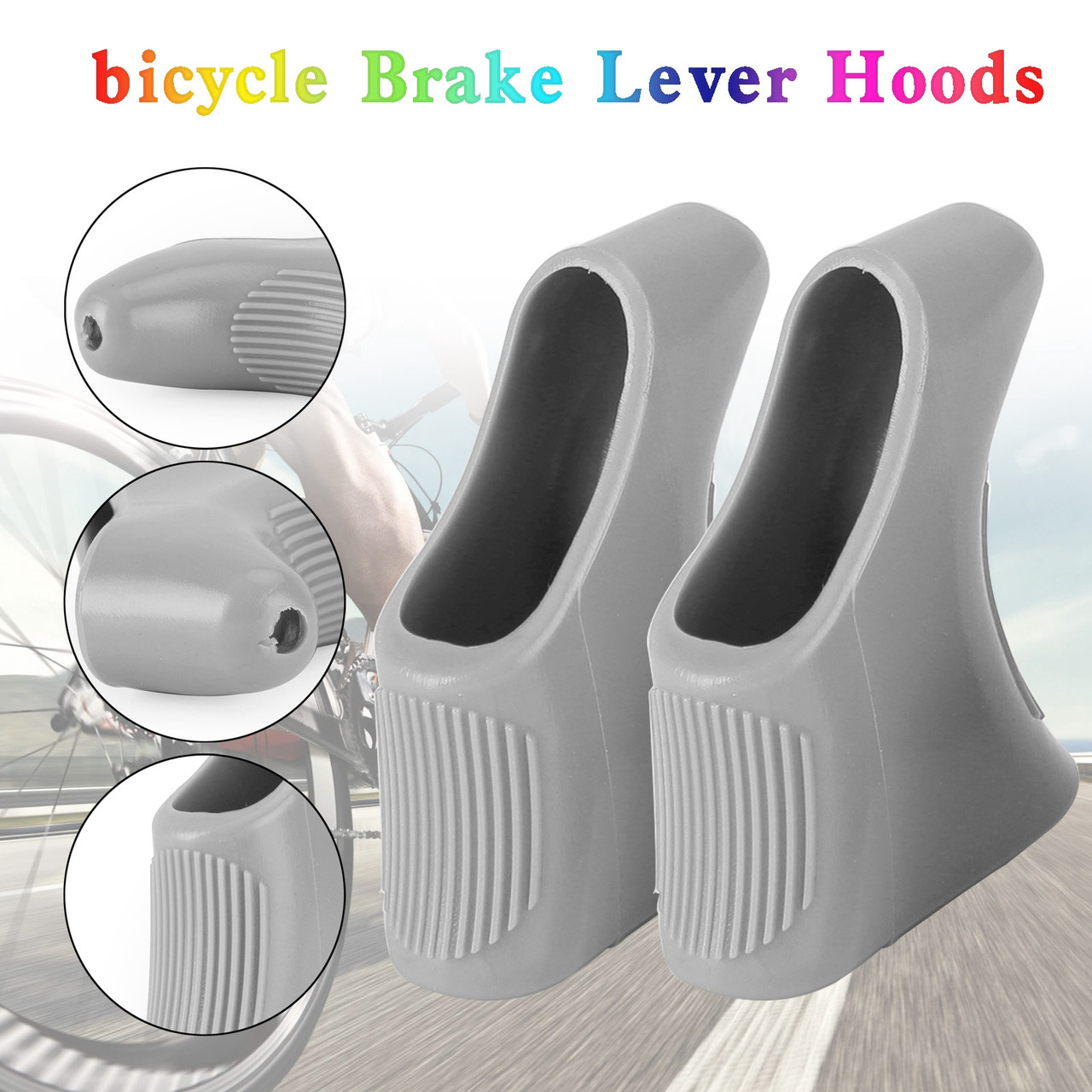 One Pair of Shield Brake Lever Hoods For Super record Gray