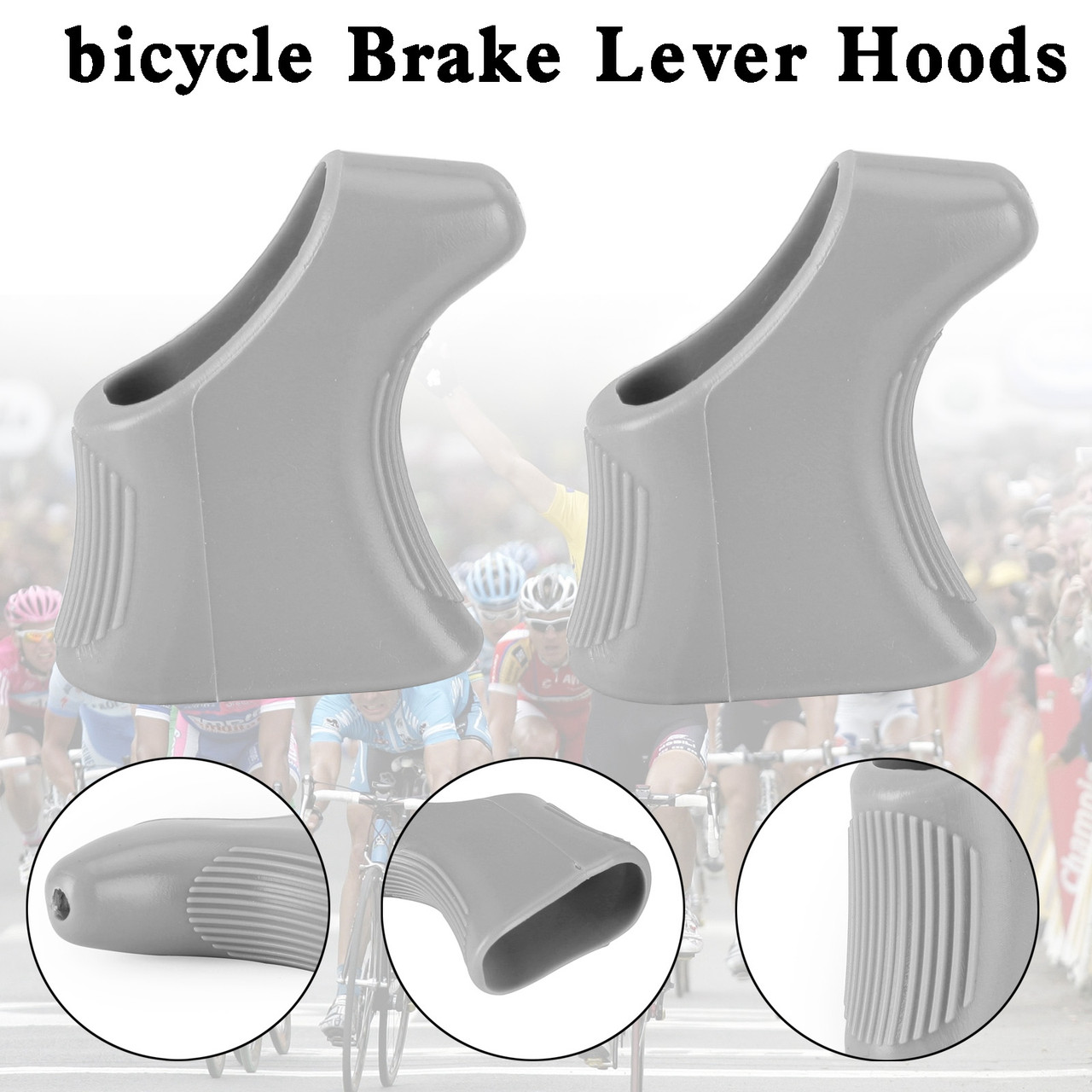 One Pair of Shield Brake Lever Hoods For Super record Gray