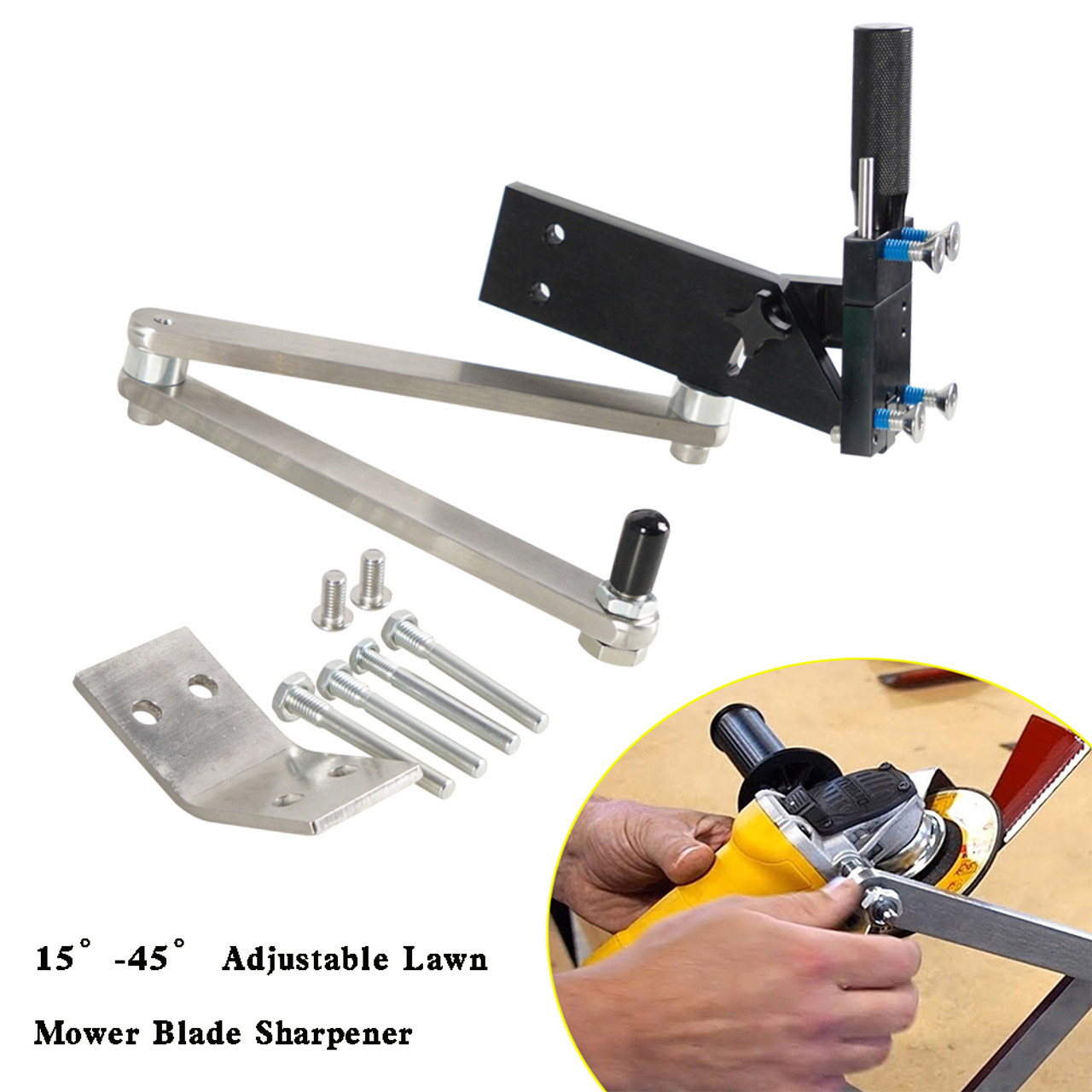 15¡ã-45¡ã Adjustable Lawn Mower Blade Sharpener Tool For Grinding Machine