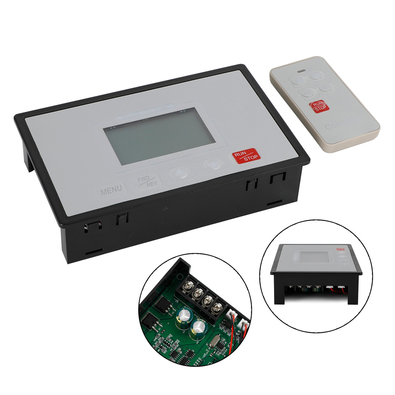 LCD Smart Display 60A PWM DC Motor Speed Controller Remote Control Adjustable