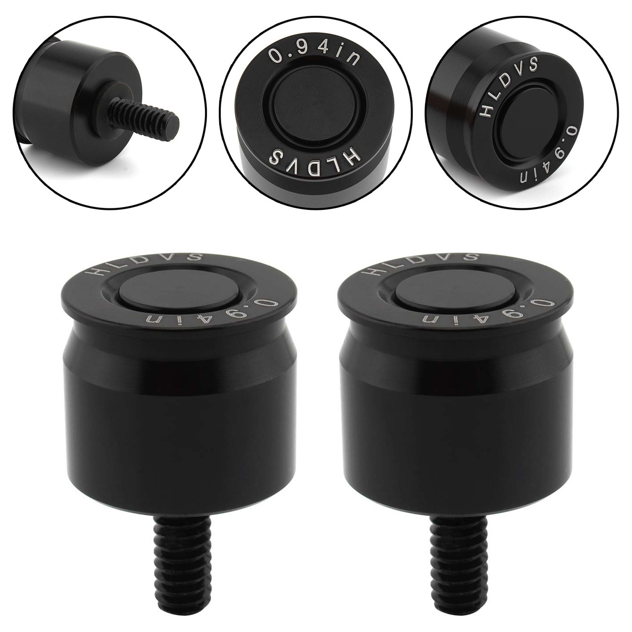 Pair Mount Seat Bolt Aluminum For Dyna Softail Sportster Road King Glid Black