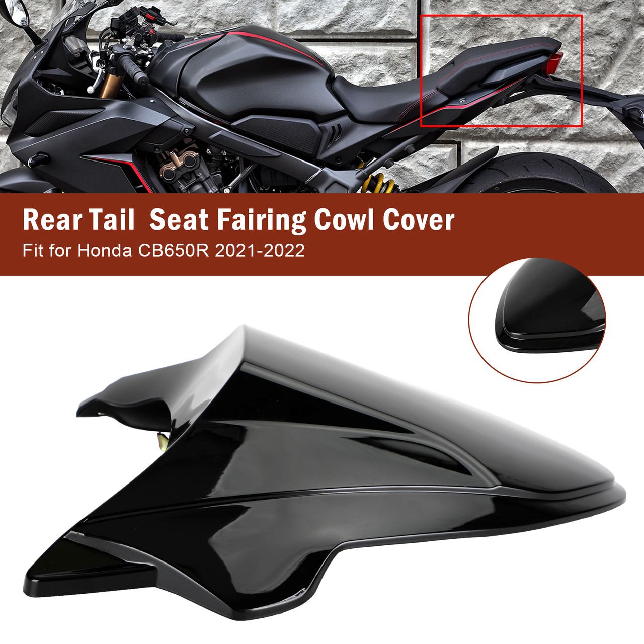 Bruce&shark　シート　CBR650R CBR650R Seat Side Fairing For HONDA CBR 650R 650 R 2019-2023