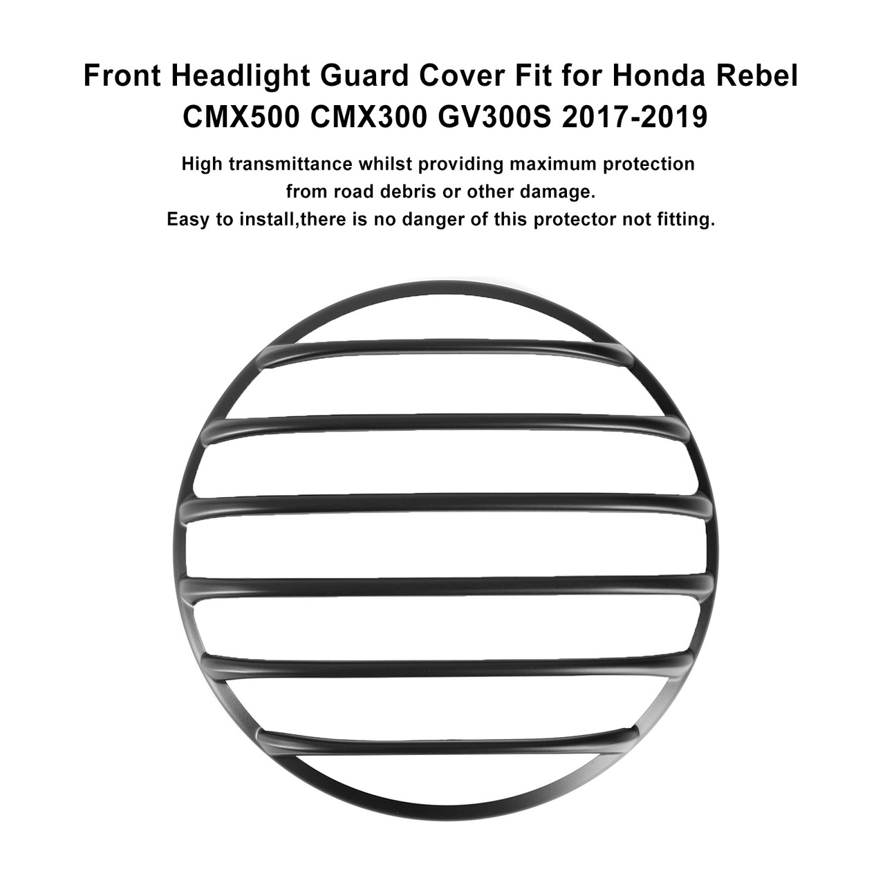 Front Headlight Guard Cover Fit For Honda Rebel Cmx500 Cmx300 Gv300S 17-19