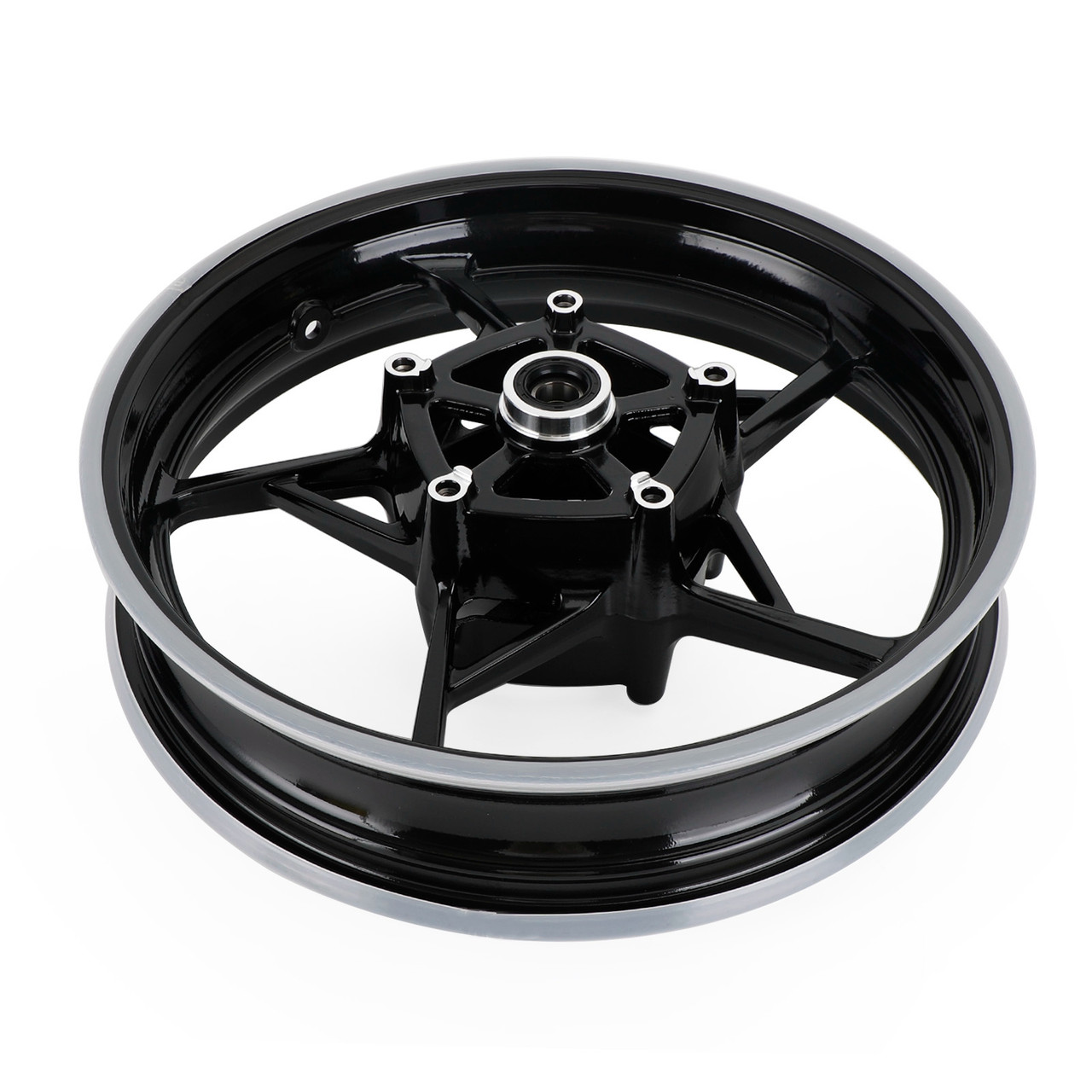 Black Front Wheel Rim For Kawasaki Z900 ZR900 / Z900RS / Cafe 2017-2021