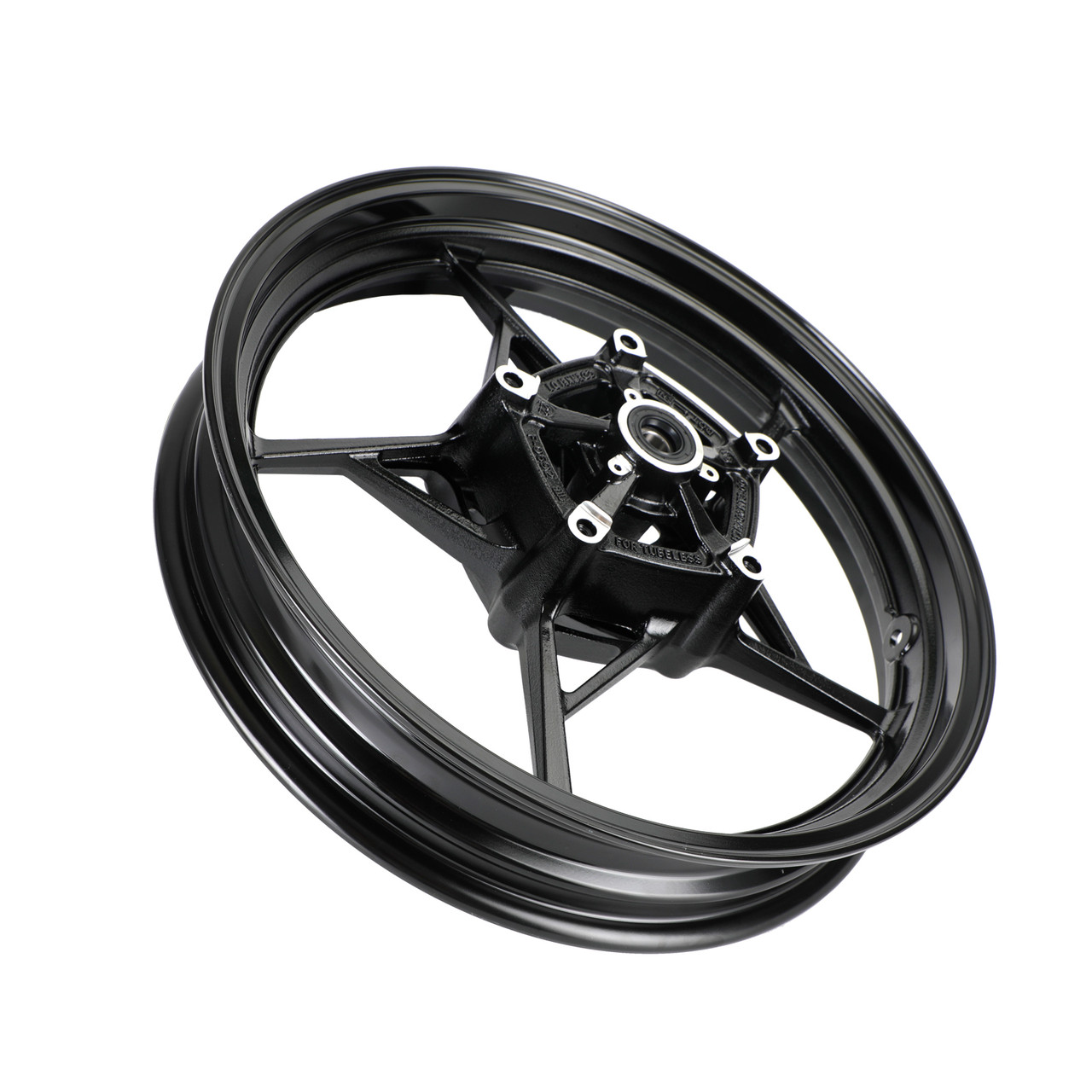 Front & Rear Wheel Rims Black For Kawasaki Z400 EX400 Ninja 400