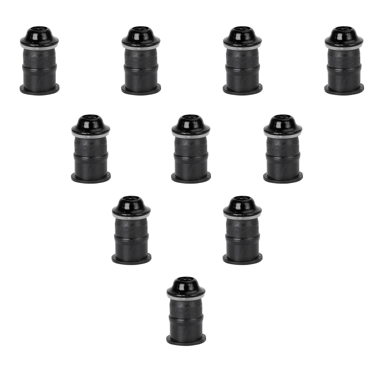 Motorcycle Wind Screen Shield Alu M5x16mm Screw Bolt Washers kit Black 10 Pack