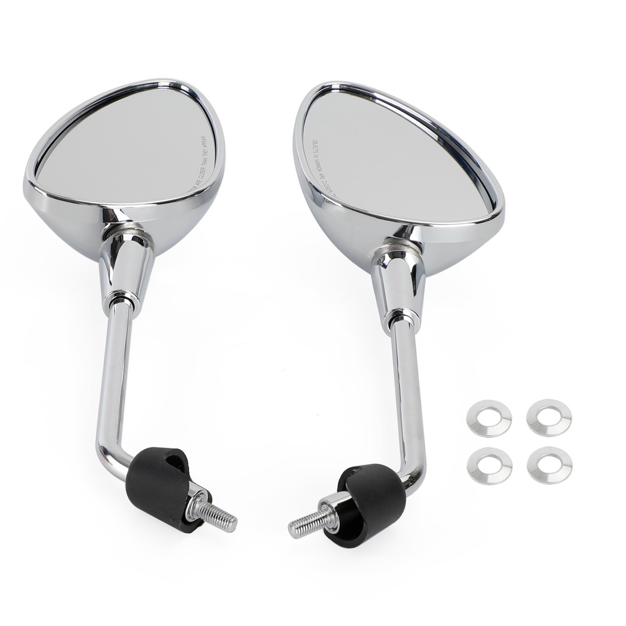 Left & Right Rearview Mirror Chrome For Vespa Sprint 50 125 150 2014-2022