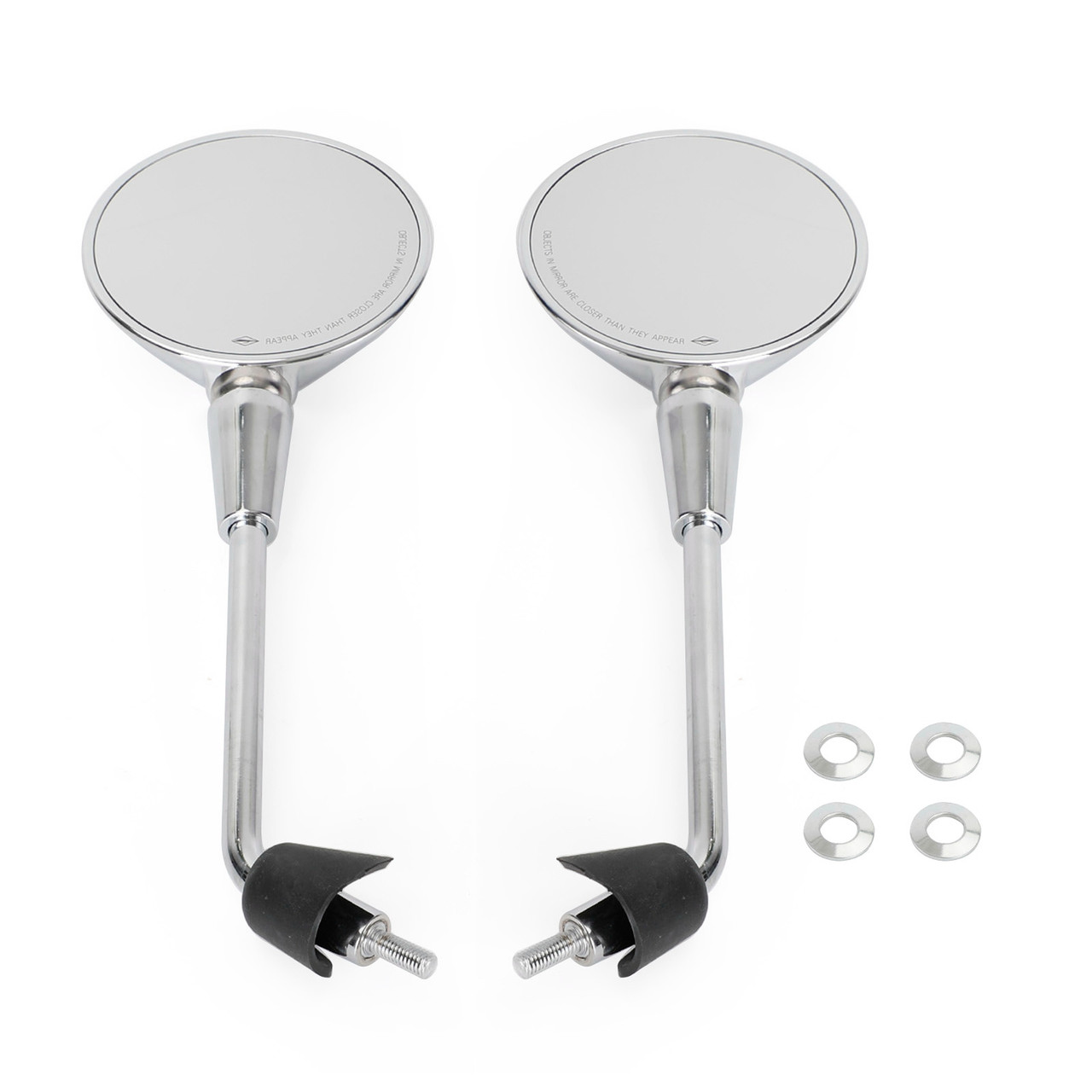 Left & Right Rearview Mirror Chrome For Vespa Primavera 50 125 150 2014-2022