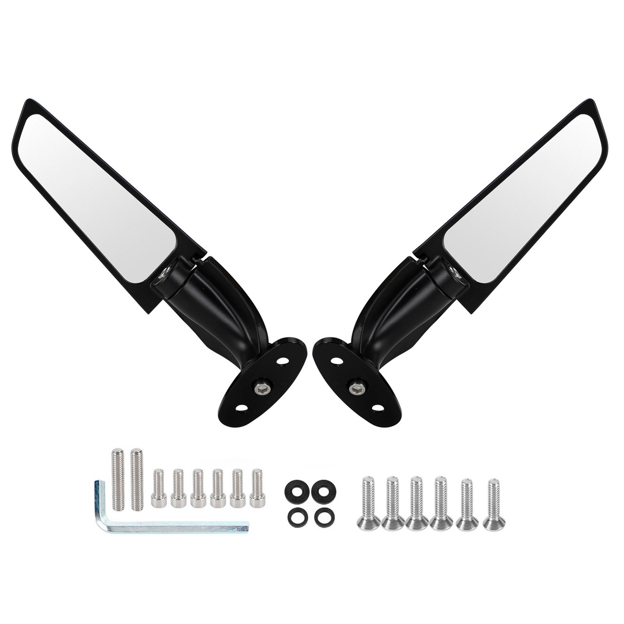 00-19 Suzuki GSXR 600/750/1000 Adjustable Wing Fin Rearview