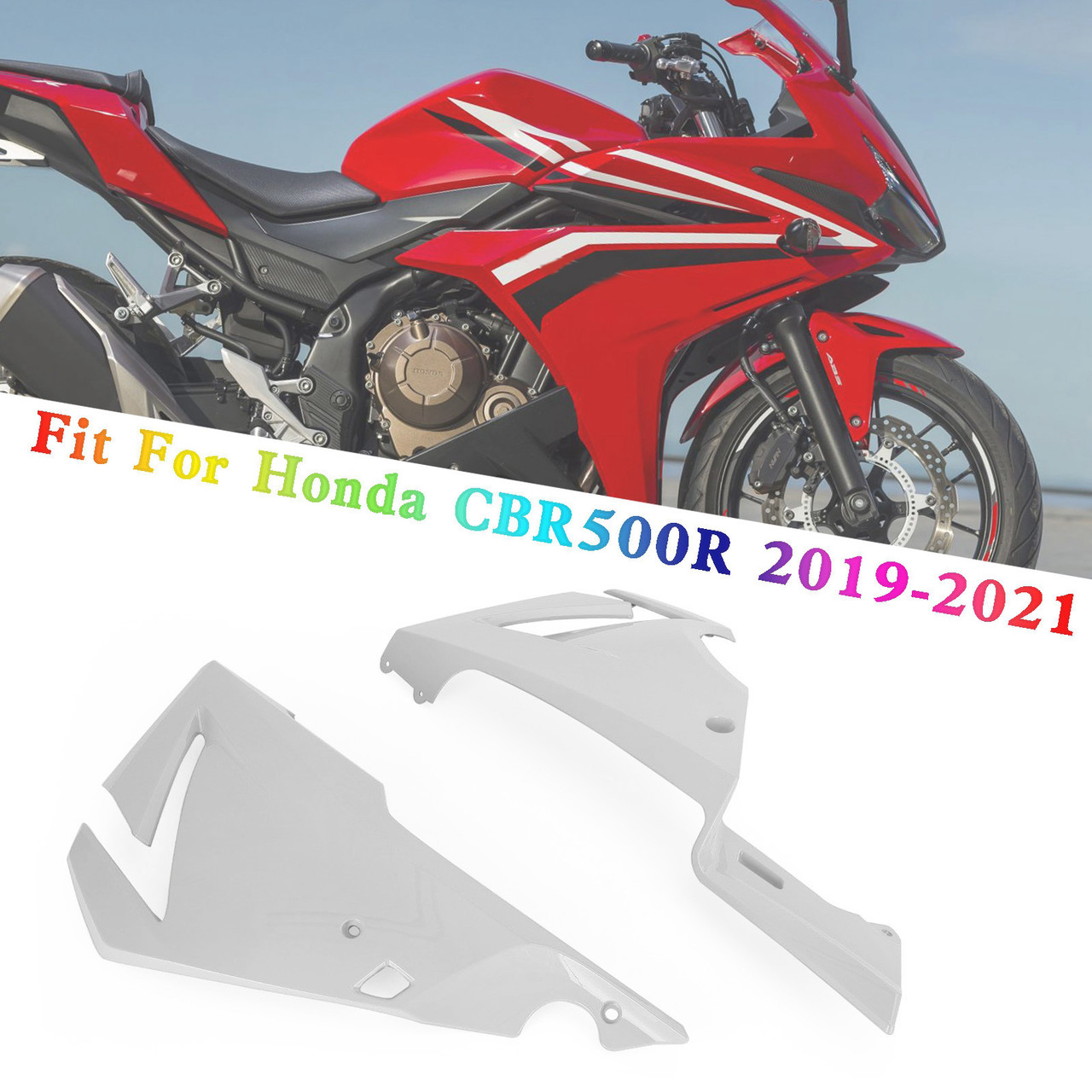 Side frame Panel Cover Fairing Cowl for Honda CBR500R 2019-2021 White