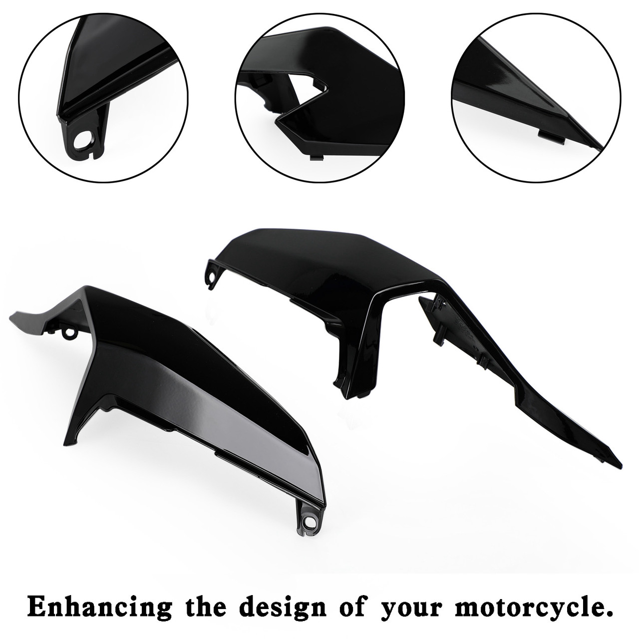Rear Upper Tail Side Cover Fairing Cowl For Honda CBR500R 2019-2021 Black