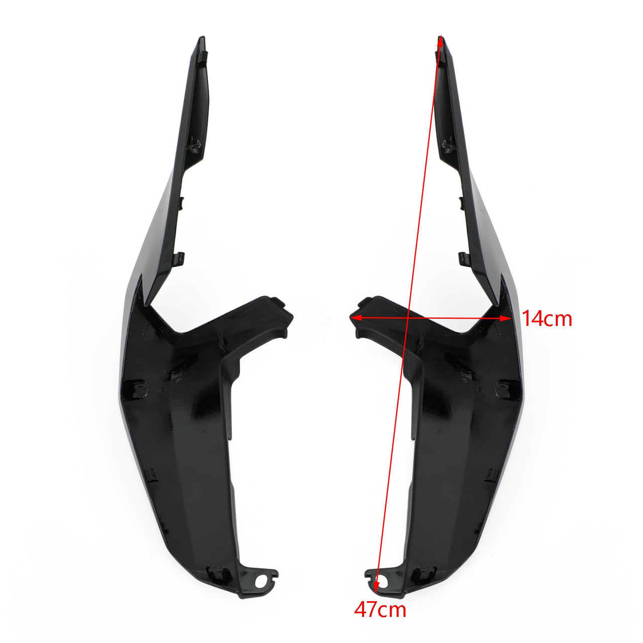 Rear Upper Tail Side Cover Fairing Cowl For Honda CBR500R 2019-2021 Black