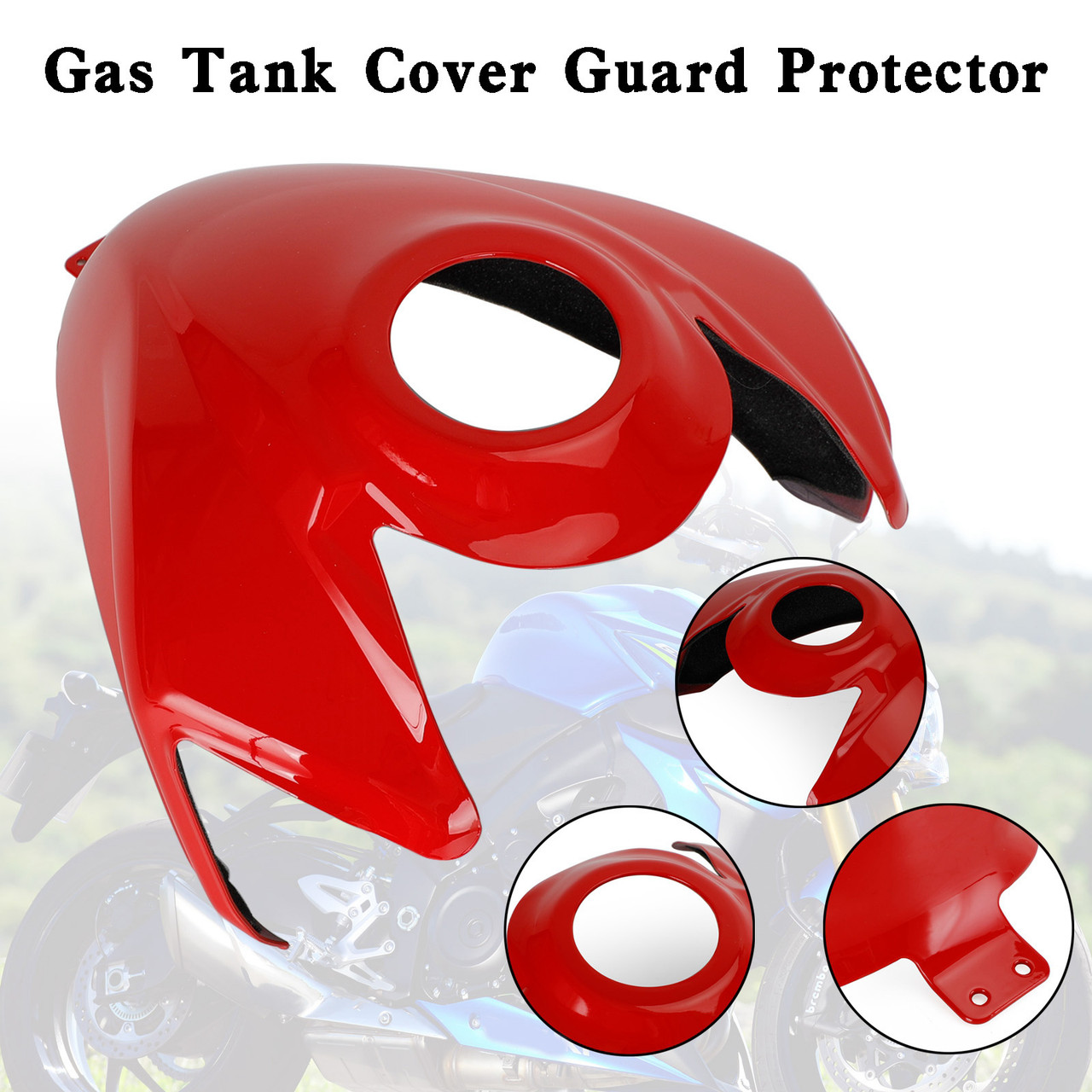 Gas Tank Cover Guard Protector For Suzuki GSX-S 750 GSXS 2017-2021 Red