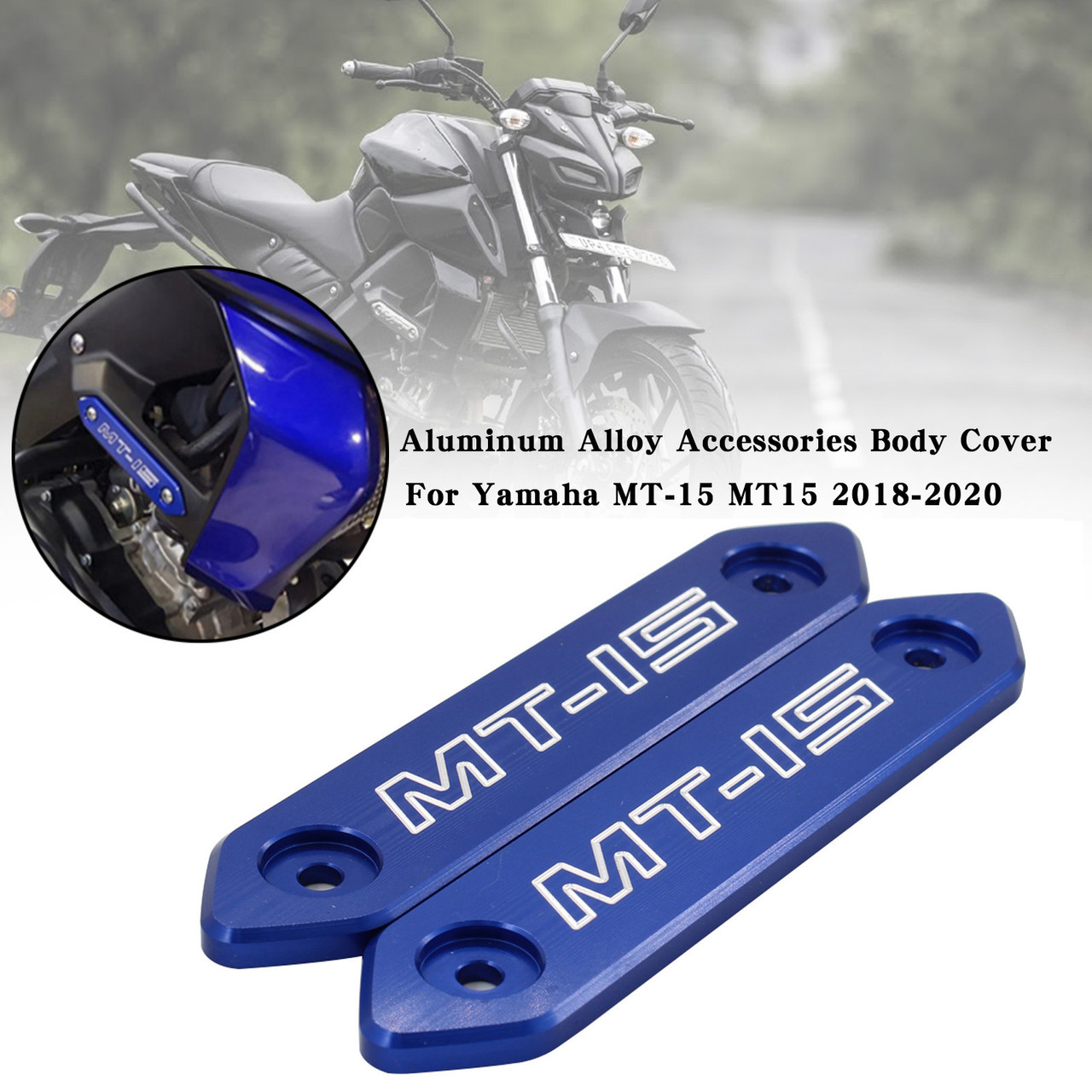 Aluminum Alloy Accessories Body Cover For Yamaha MT 15 MT-15 MT15 2018-2020 Blue