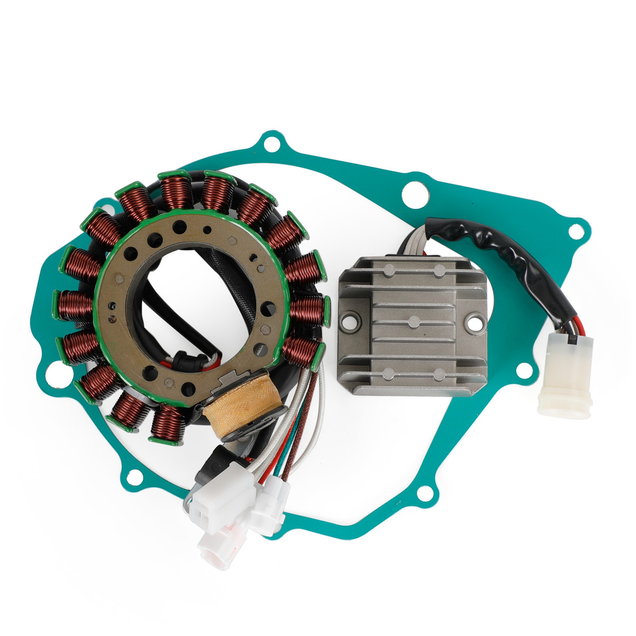 Magneto Stator+Voltage Rectifier+Gasket For Yamaha 1995 MOTO-4 350 YFM350ER