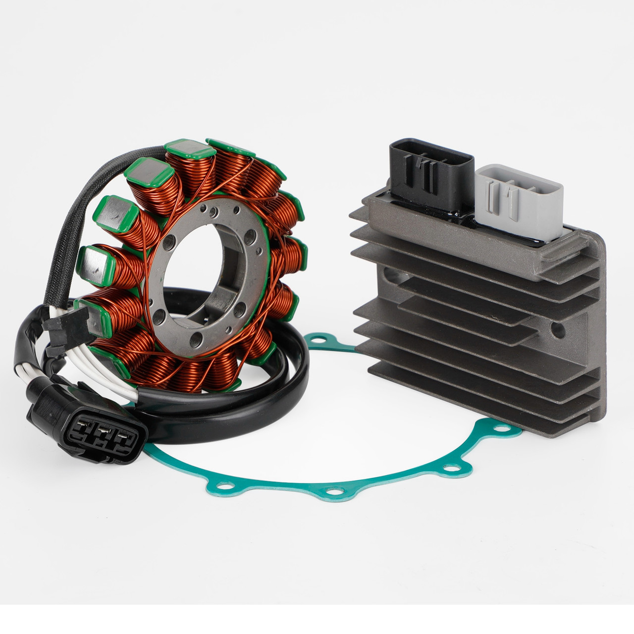 Magneto Stator+Voltage Rectifier+Gasket For Kawasaki Ninja ZX10R ZX10RR 16-2022