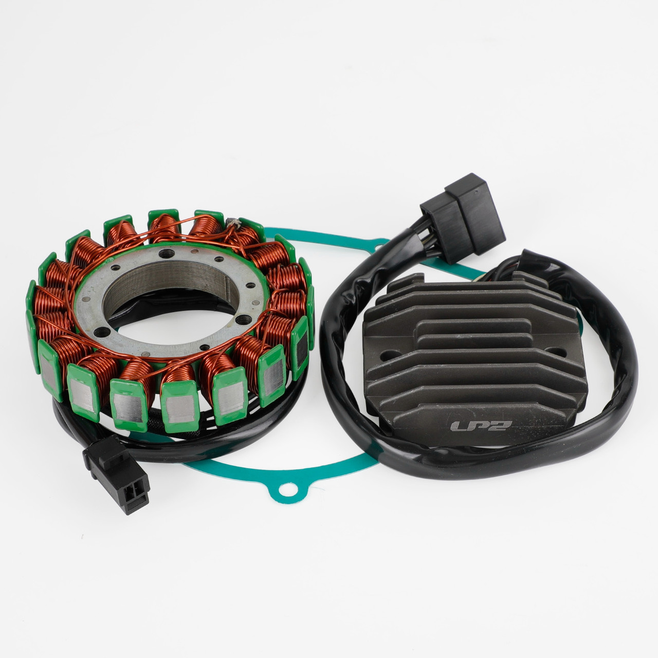 Magneto Stator+Voltage Rectifier+Gasket For Kawasaki Ninja ZX6R ZX