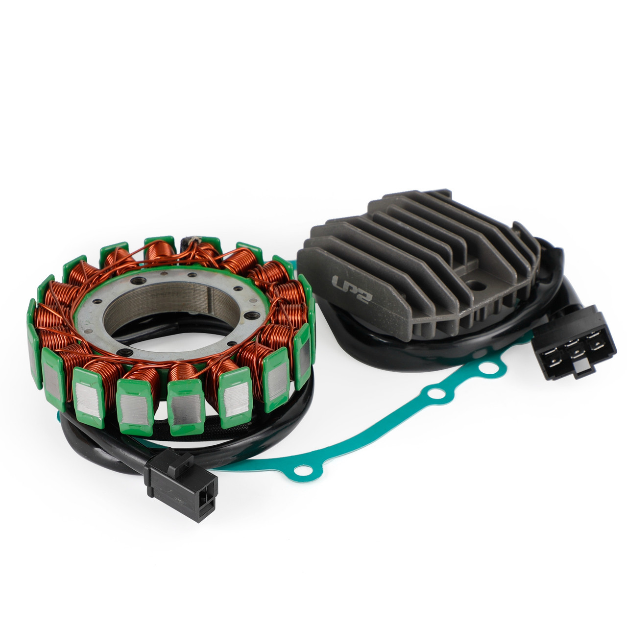 Magneto Stator+Voltage Rectifier+Gasket For Kawasaki Ninja ZX6R ZX