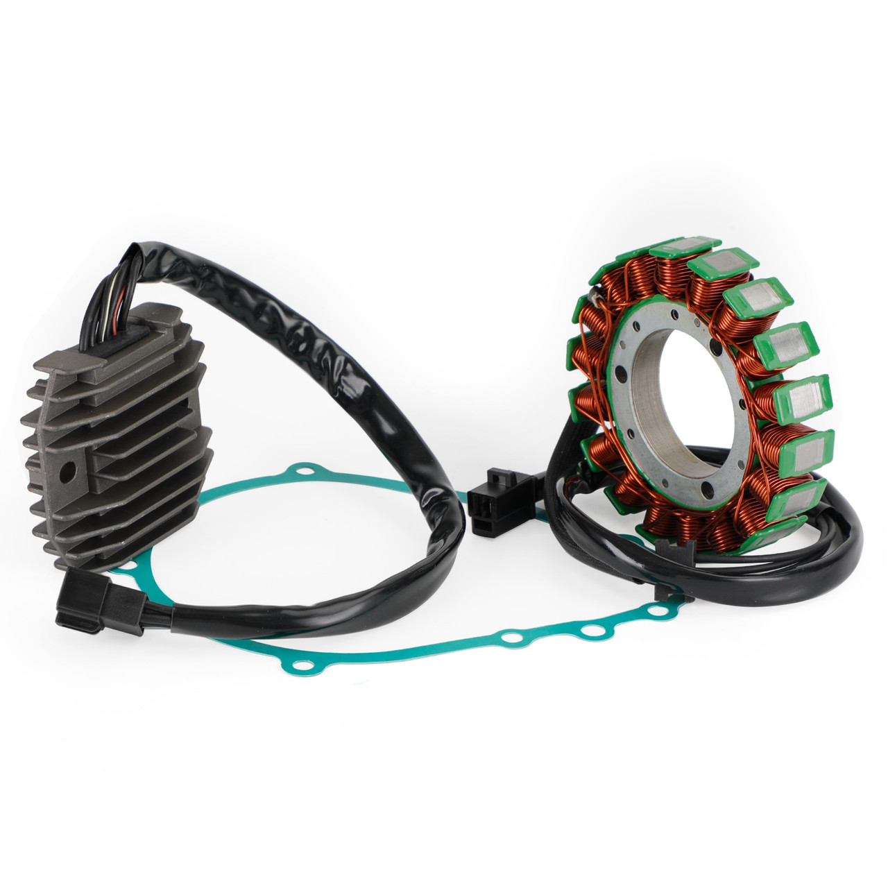 Magneto Stator+Voltage Rectifier+Gasket For Kawasaki Ninja ZX6R ZX