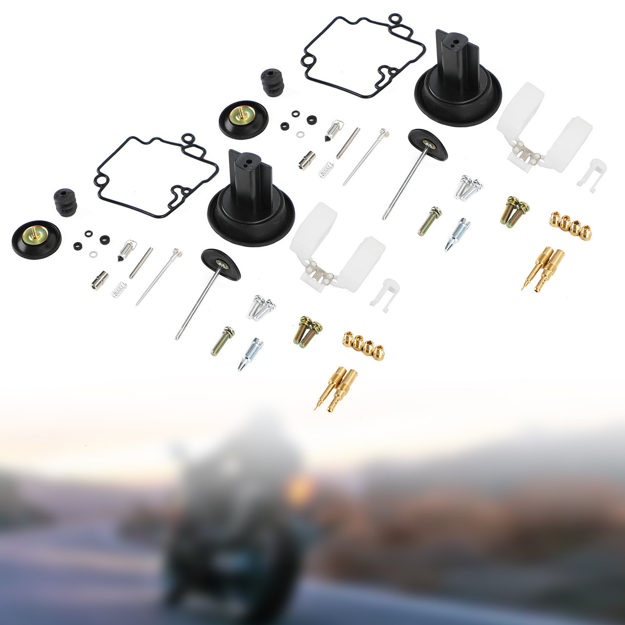 2X Carburetor Carb Rebuild Kit acceleration pump fit for KT CVK24 Scooter Racing