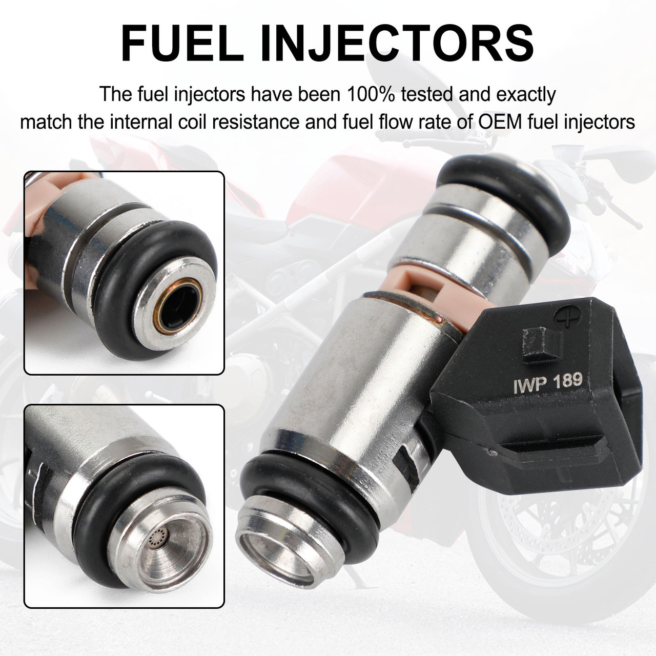 Fuel Injector IWP-189 For Ducati 848 1098 1198 Monster Streetfighter 28040161A