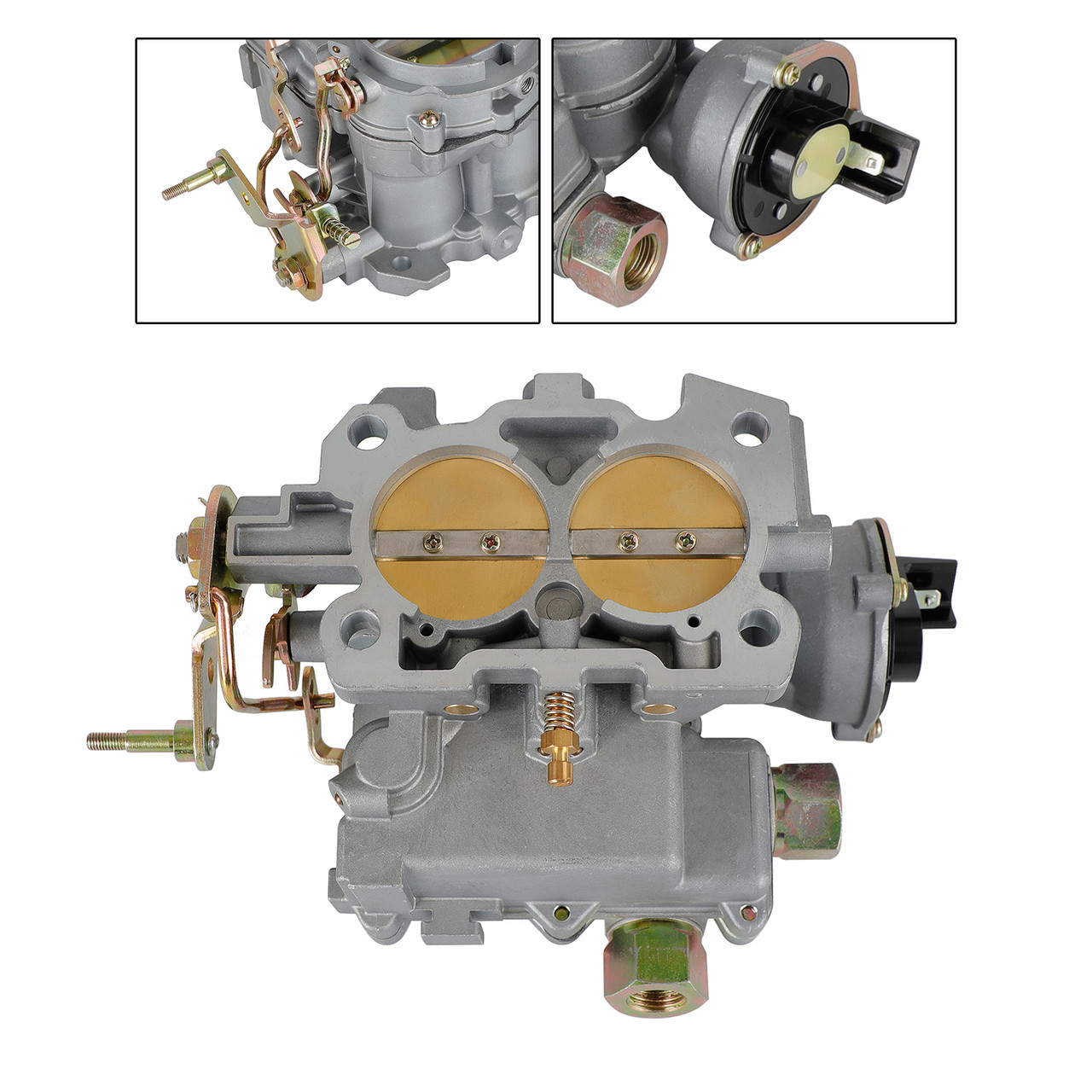 Carburetor Carb fit for Marine Mercruiser 2 Barrel 3.0L 2 CYL with a Long Linkage