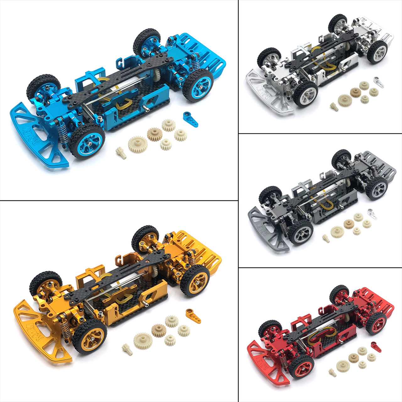 Metal Assemble Car Frame For Wltoys 284131 K969 K979 K989 K999 1/28 RC Car Gold