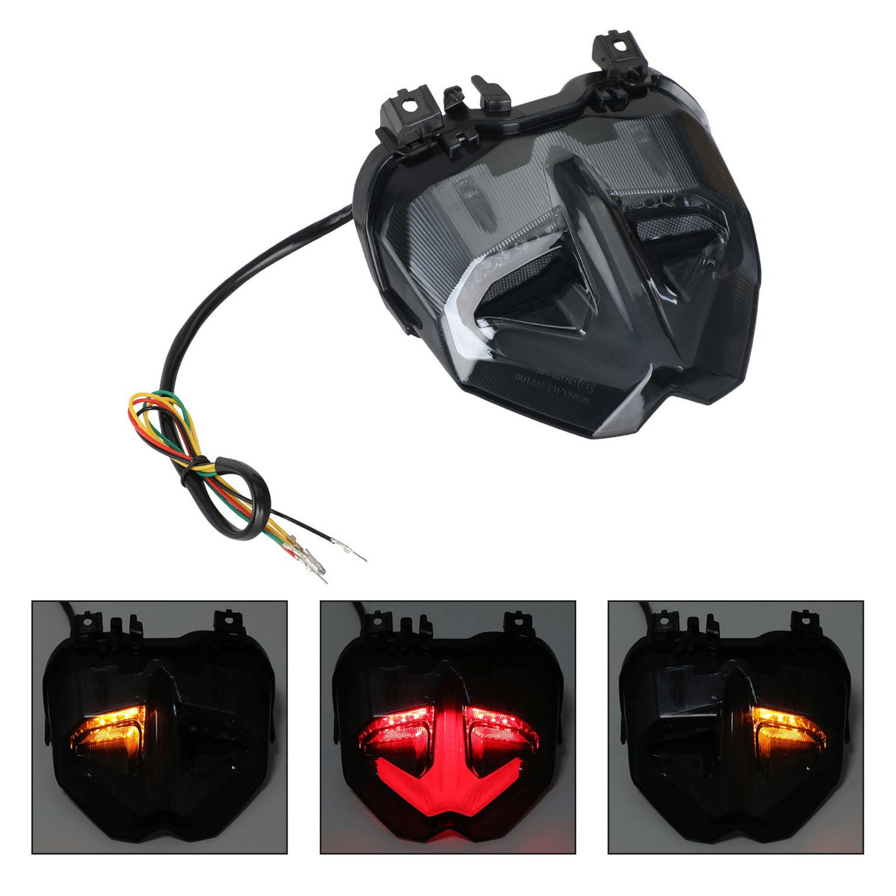 Tail Brake Lights Turn Signal Integrated For YAMAHA MT-09 MT10 SP 2021-2023  Black