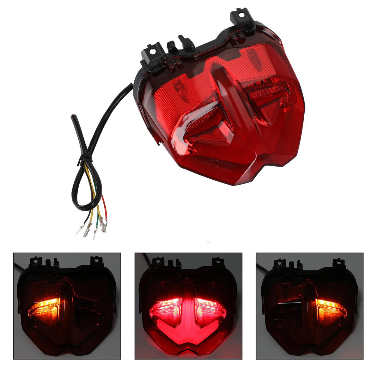 Tail Brake Lights Turn Signal Integrated For YAMAHA MT-09 MT10 SP 2021-2022 Red