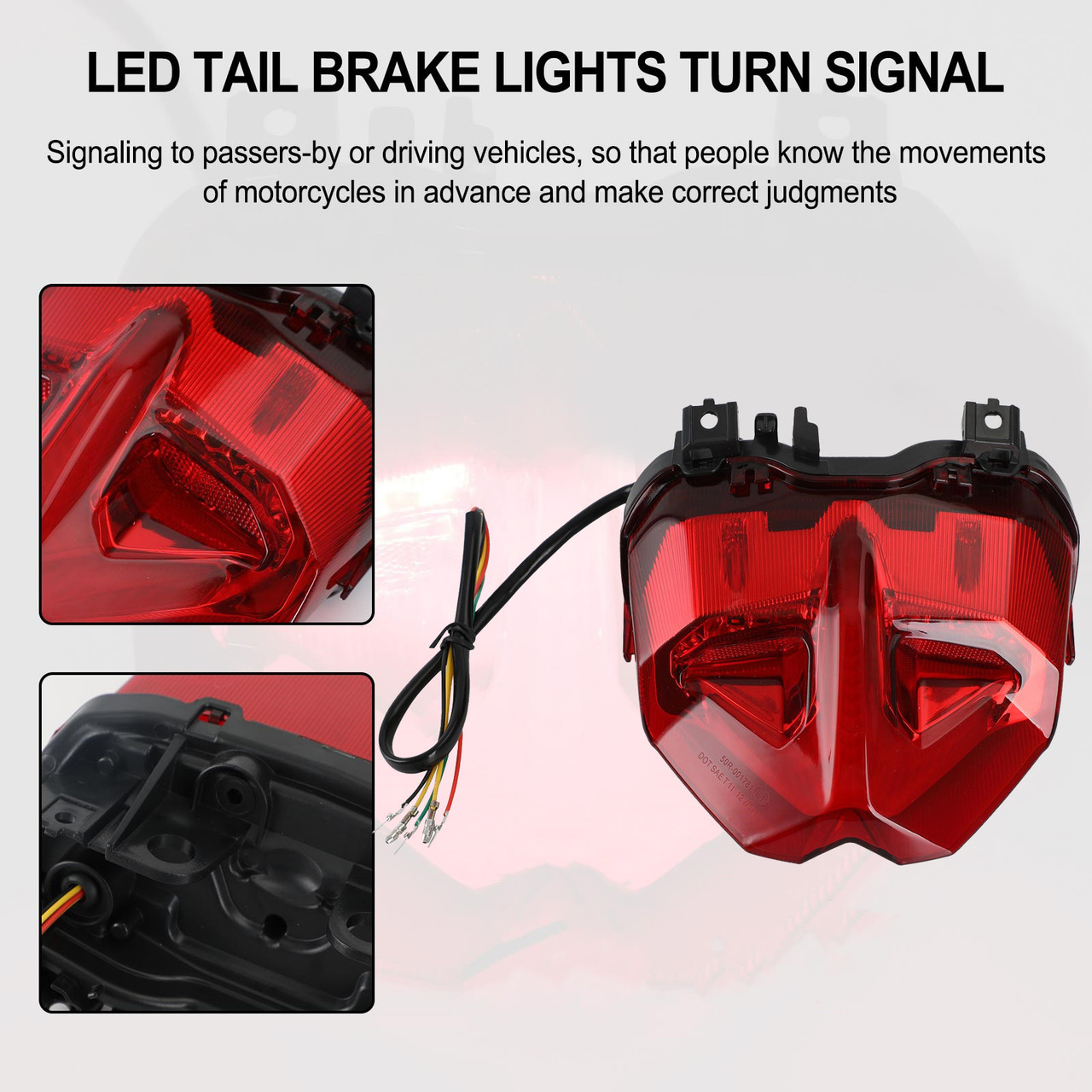 Tail Brake Lights Turn Signal Integrated For YAMAHA MT-09 MT10 SP 2021-2022 Red