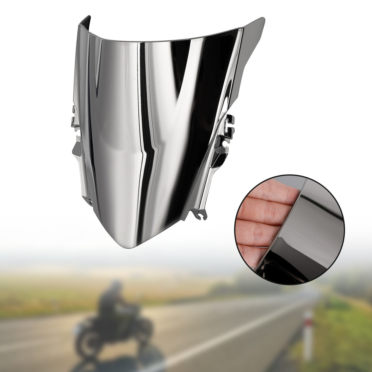 ABS Motorcycle Windshield WindScreen fit for HONDA CBR500R 2013-2015 Chrome