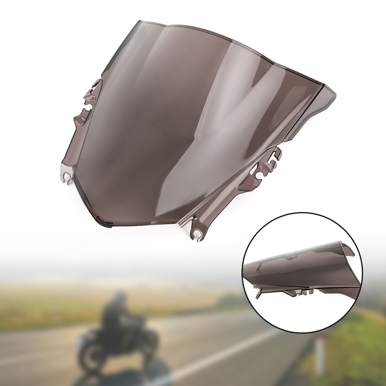 ABS Motorcycle Windshield WindScreen fit for HONDA CBR500R 2013-2015 Smoke