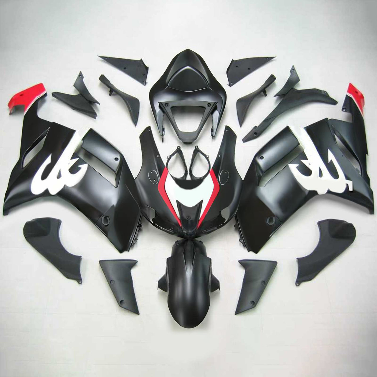 Kawasaki ZX6R 636 2007-2008 Amotopart Fairing Kit Generic #101