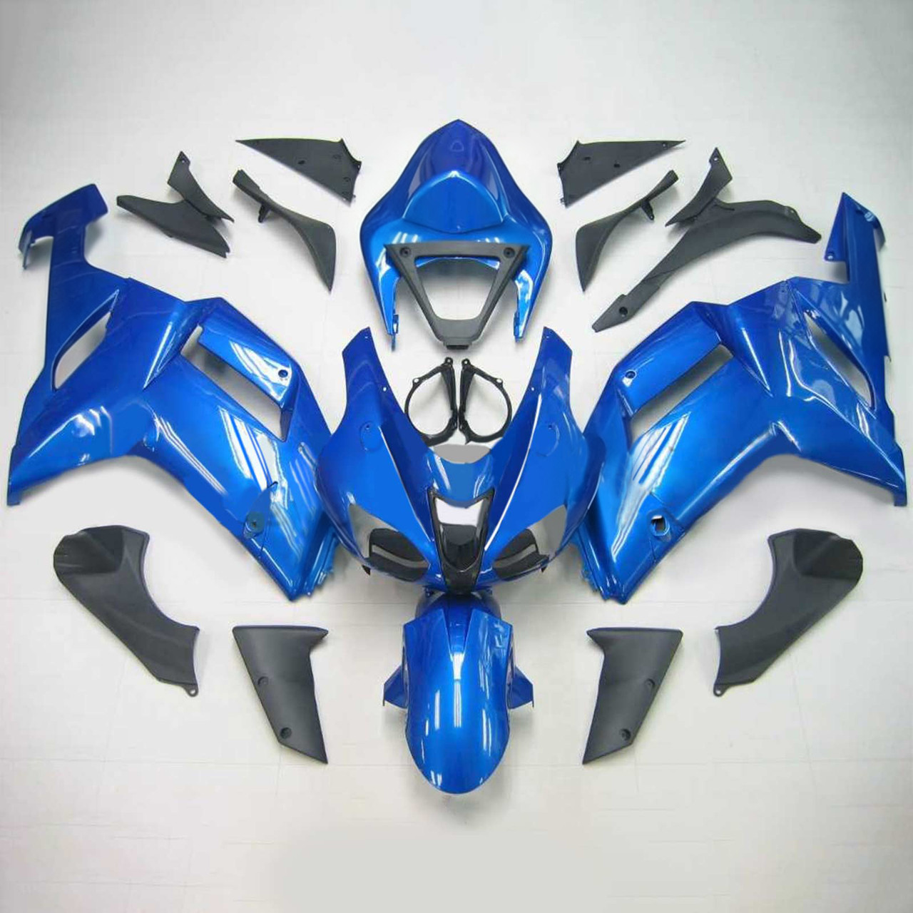 Kawasaki ZX6R 636 2007-2008 Amotopart Fairing Kit Generic #106