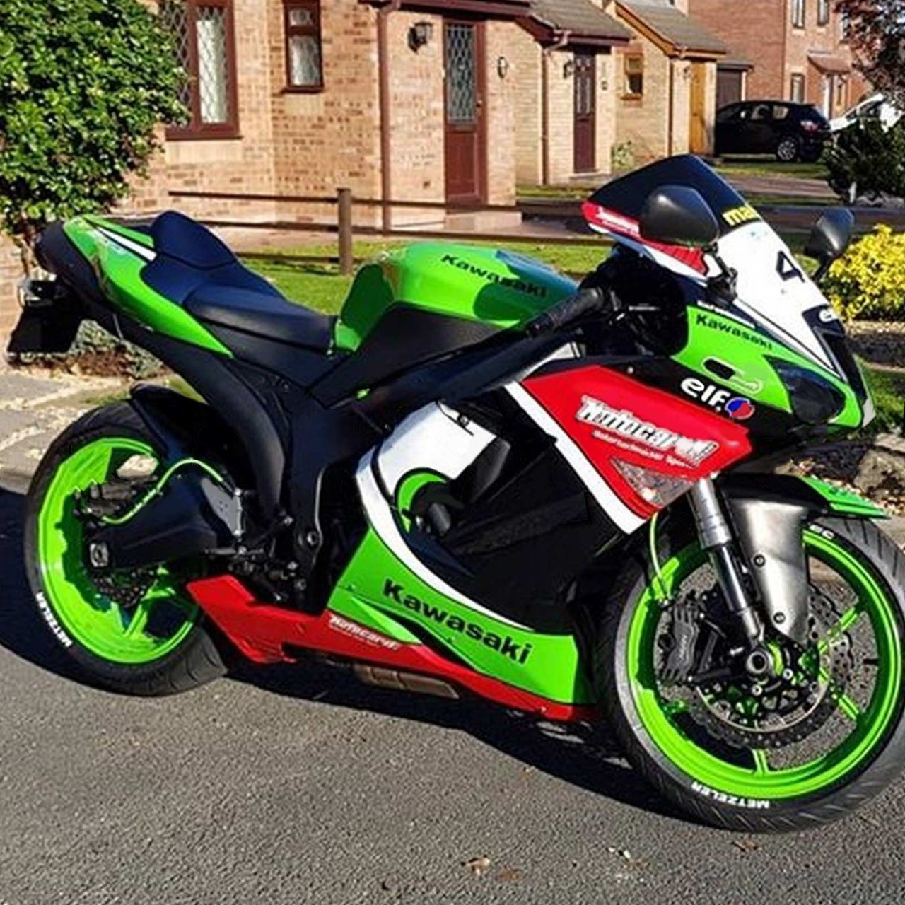 メイク Kawasaki ZX6R 636 2007-2008 Amotopart Fairing Kit Generic
