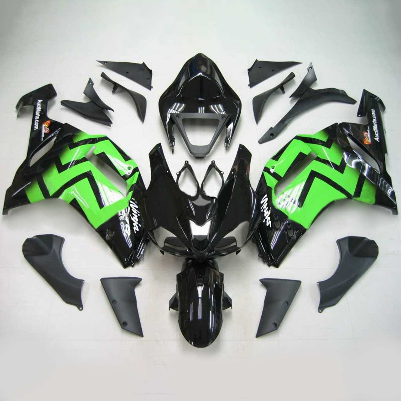 Kawasaki ZX6R 636 2007-2008 Amotopart Fairing Kit Generic #128