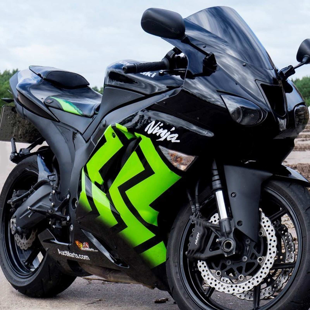 Kawasaki ZX6R 636 2007-2008 Amotopart Fairing Kit Generic #128