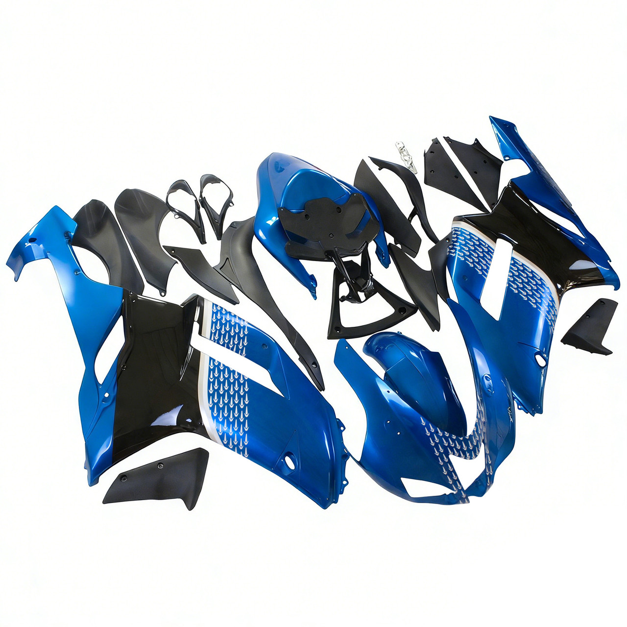 Kawasaki ZX6R 636 2007-2008 Amotopart Fairing Kit Generic #132